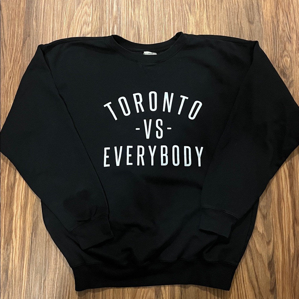 Toronto vs Everybody Black Crew Neck Sweater